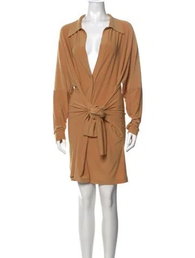 Pre-owned Norma Kamali V-neck Jumpsuit In Yellow