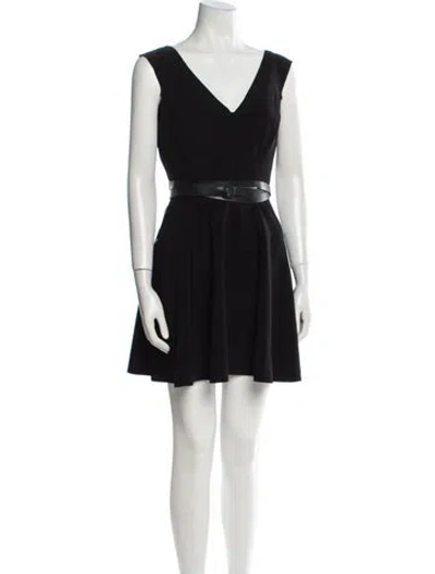 Pre-owned Norma Kamali V-neck Mini Dress W/ Tags In Multi