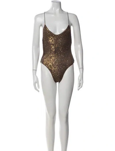 Pre-owned Norma Kamali V-neck Sleeveless Bodysuit W/ Tags In Black
