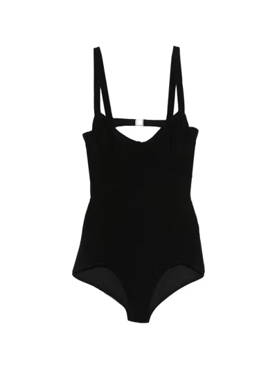 Norma Kamali Vogue Mio Underwired Swimsuit In Black