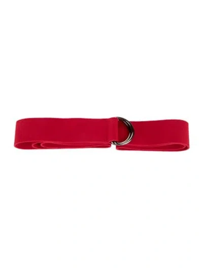 Pre-owned Norma Kamali Waist Belt In Red