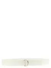 Norma Kamali 'metal Hardware Clean Lines Belt' In White