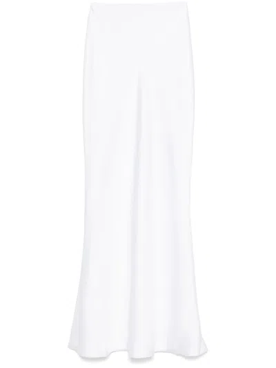 NORMA KAMALI WHITE OBIE MAXI SKIRT