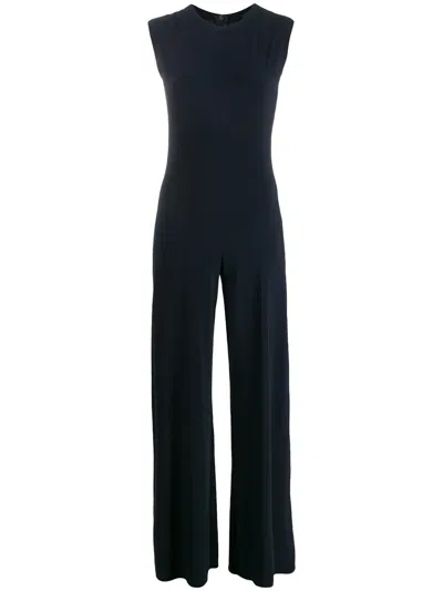 Norma Kamali Wide Leg Jumpsuit In Black