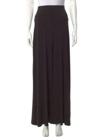 Pre-owned Norma Kamali Wide Leg Pants In Black