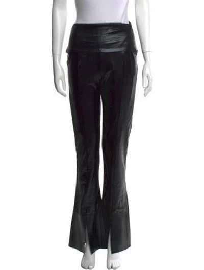 Pre-owned Norma Kamali Wide Leg Pants In Black