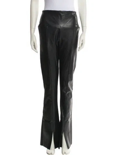 Pre-owned Norma Kamali Wide Leg Pants In Black