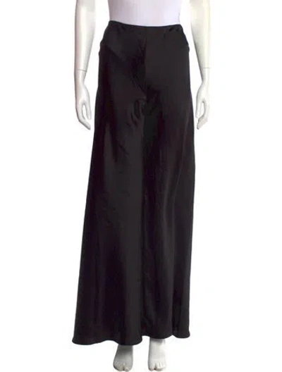 Pre-owned Norma Kamali Wide Leg Pants In Black
