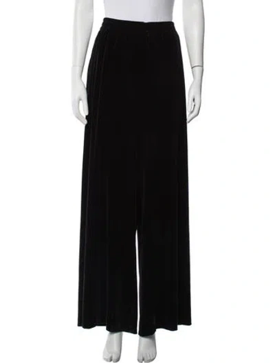 Pre-owned Norma Kamali Wide Leg Pants In Black
