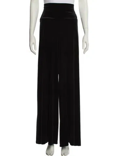 Pre-owned Norma Kamali Wide Leg Pants In Black