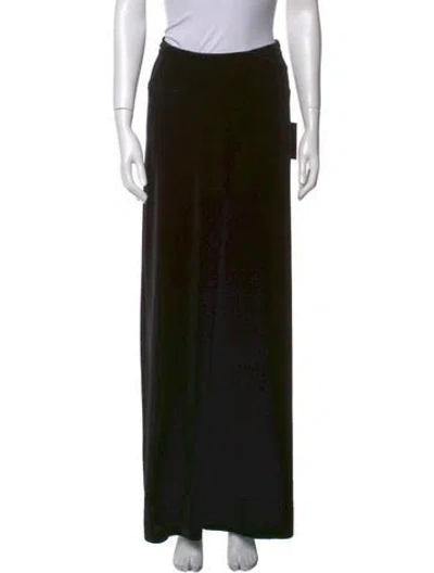 Pre-owned Norma Kamali Wide Leg Pants In Black