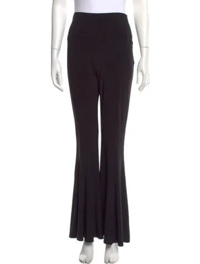 Pre-owned Norma Kamali Wide Leg Pants In Black