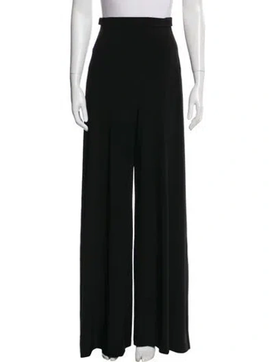 Pre-owned Norma Kamali Wide Leg Pants In Black