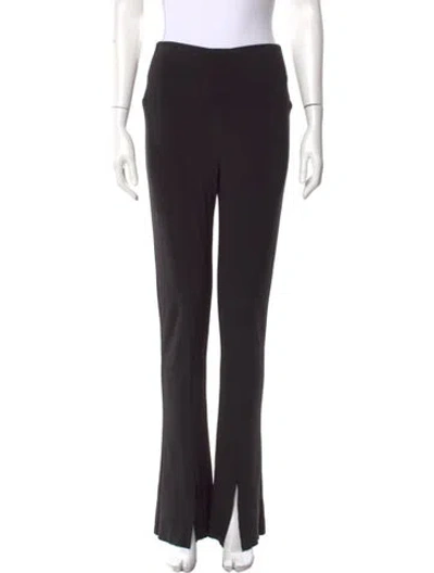 Pre-owned Norma Kamali Wide Leg Pants In Black