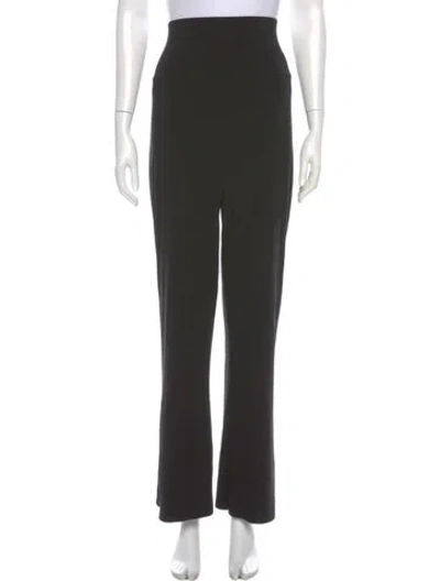 Pre-owned Norma Kamali Wide Leg Pants In Black