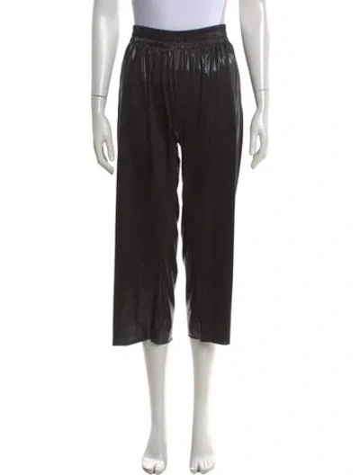 Pre-owned Norma Kamali Wide Leg Pants In Black