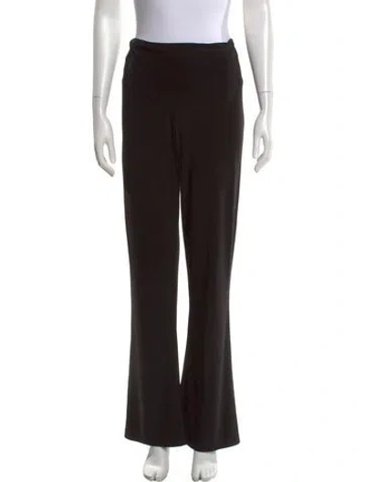 Pre-owned Norma Kamali Wide Leg Pants In Black