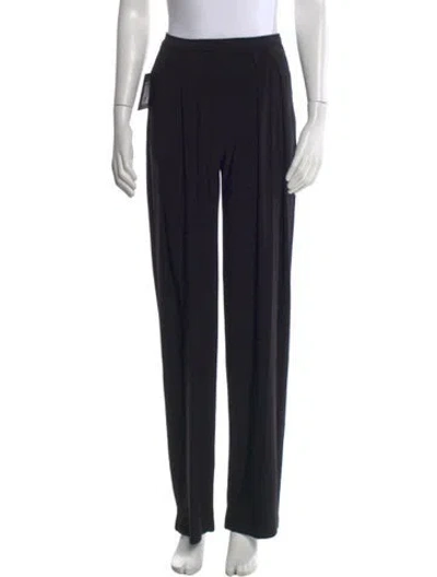 Pre-owned Norma Kamali Wide Leg Pants In Black