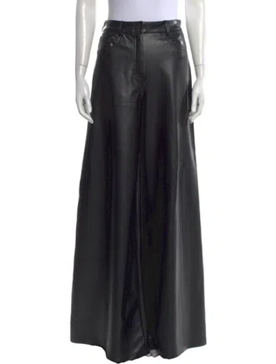 Pre-owned Norma Kamali Wide Leg Pants In Black