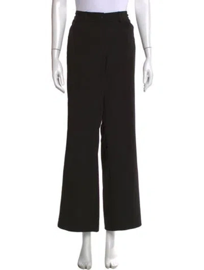 Pre-owned Norma Kamali Wide Leg Pants In Black