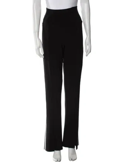 Pre-owned Norma Kamali Wide Leg Pants In Black