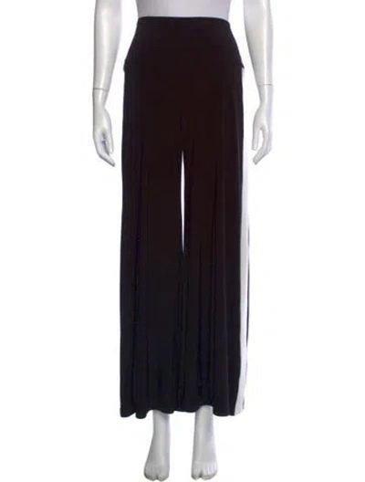 Pre-owned Norma Kamali Wide Leg Pants In Black
