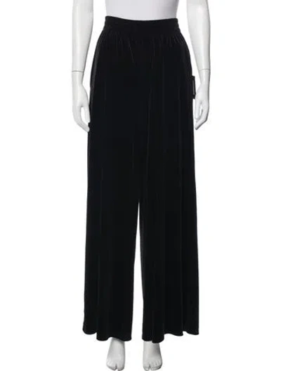 Pre-owned Norma Kamali Wide Leg Pants In Black