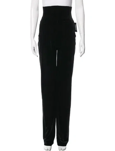 Pre-owned Norma Kamali Wide Leg Pants In Black