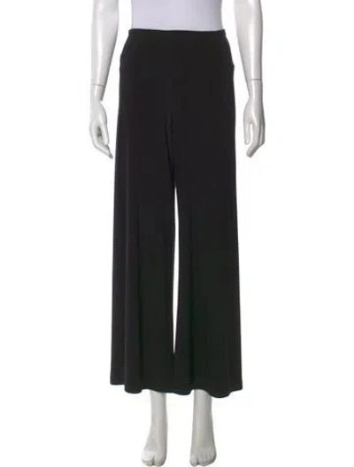 Pre-owned Norma Kamali Wide Leg Pants In Black