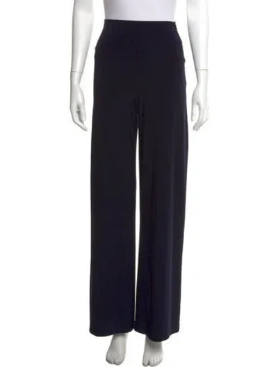 Pre-owned Norma Kamali Wide Leg Pants In Black