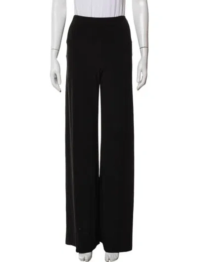 Pre-owned Norma Kamali Wide Leg Pants In Black