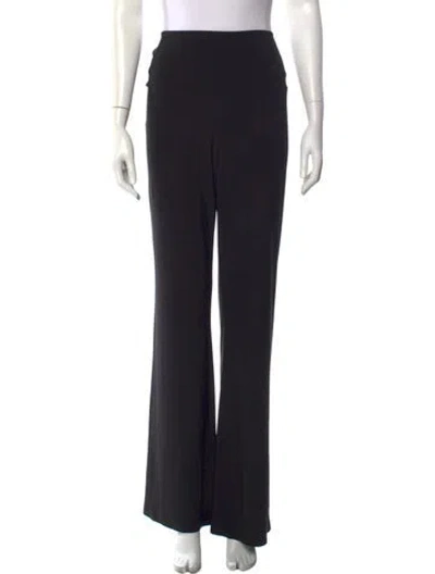 Pre-owned Norma Kamali Wide Leg Pants In Black