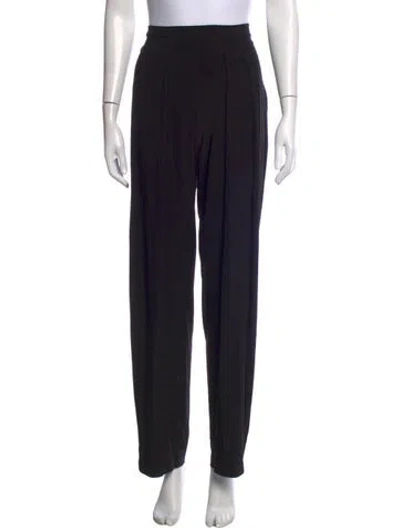 Pre-owned Norma Kamali Wide Leg Pants In Black