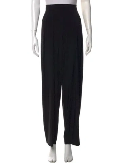 Pre-owned Norma Kamali Wide Leg Pants In Black