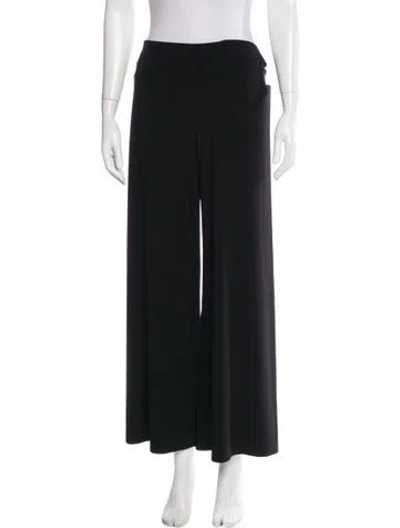 Pre-owned Norma Kamali Wide Leg Pants In Blue