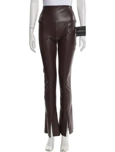 Pre-owned Norma Kamali Wide Leg Pants In Brown