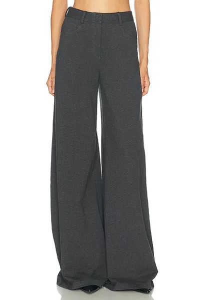 Norma Kamali Wide Leg Pants In Gray