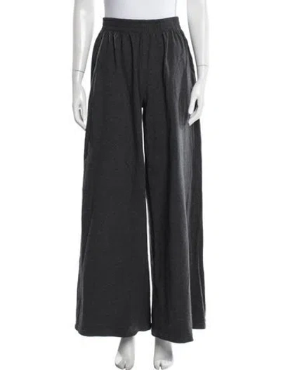 Pre-owned Norma Kamali Wide Leg Pants In Gray