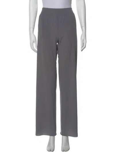Pre-owned Norma Kamali Wide Leg Pants In Gray