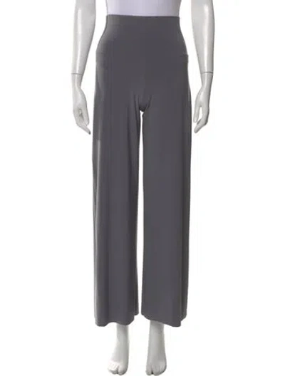 Pre-owned Norma Kamali Wide Leg Pants In Gray