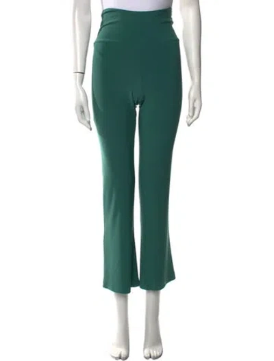Pre-owned Norma Kamali Wide Leg Pants In Green
