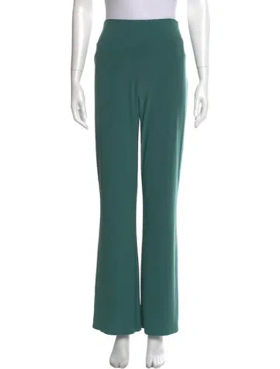 Pre-owned Norma Kamali Wide Leg Pants In Green