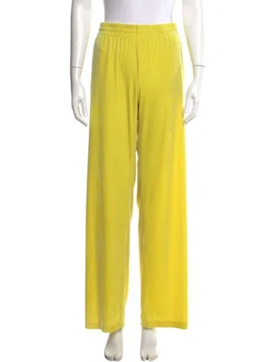 Pre-owned Norma Kamali Wide Leg Pants In Green