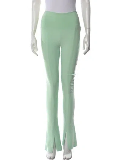 Pre-owned Norma Kamali Wide Leg Pants In Green