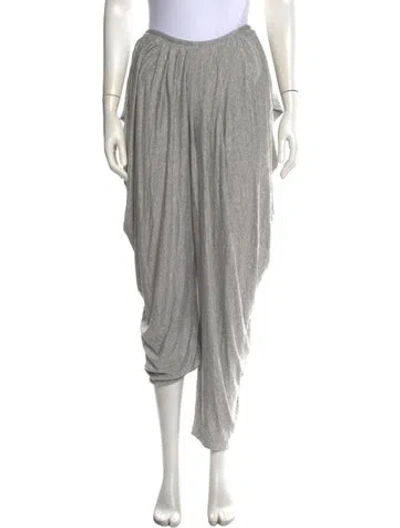 Pre-owned Norma Kamali Wide Leg Pants In Grey