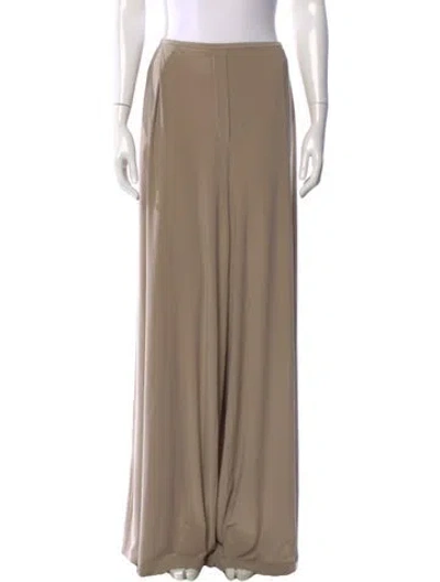 Pre-owned Norma Kamali Wide Leg Pants In Neutral