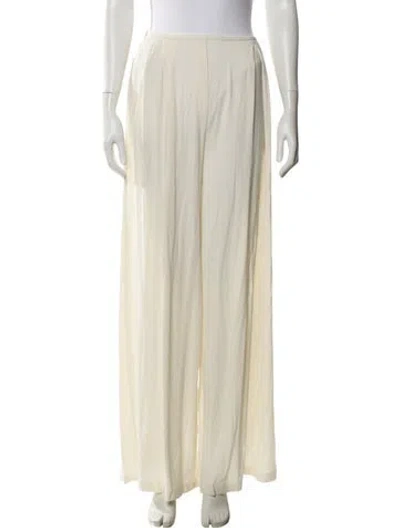 Pre-owned Norma Kamali Wide Leg Pants In Neutral