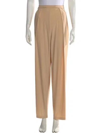 Pre-owned Norma Kamali Wide Leg Pants In Neutral