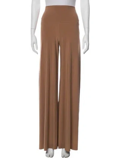 Pre-owned Norma Kamali Wide Leg Pants In Orange