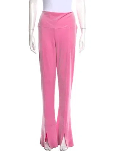 Pre-owned Norma Kamali Wide Leg Pants In Pink